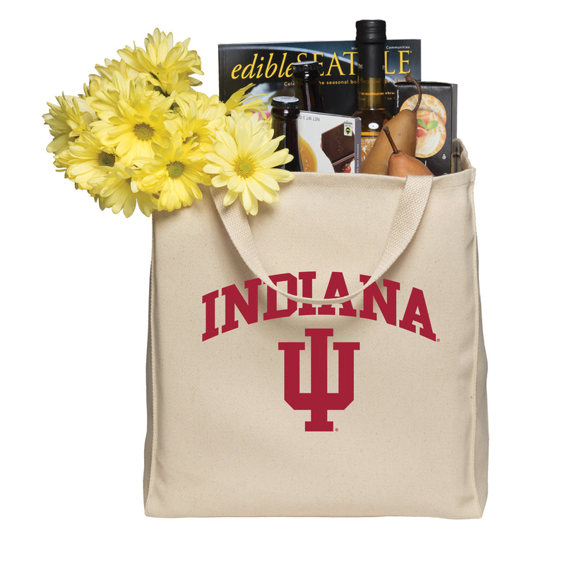 Arch Logo Indiana Port Authority Tote Bag - Natural