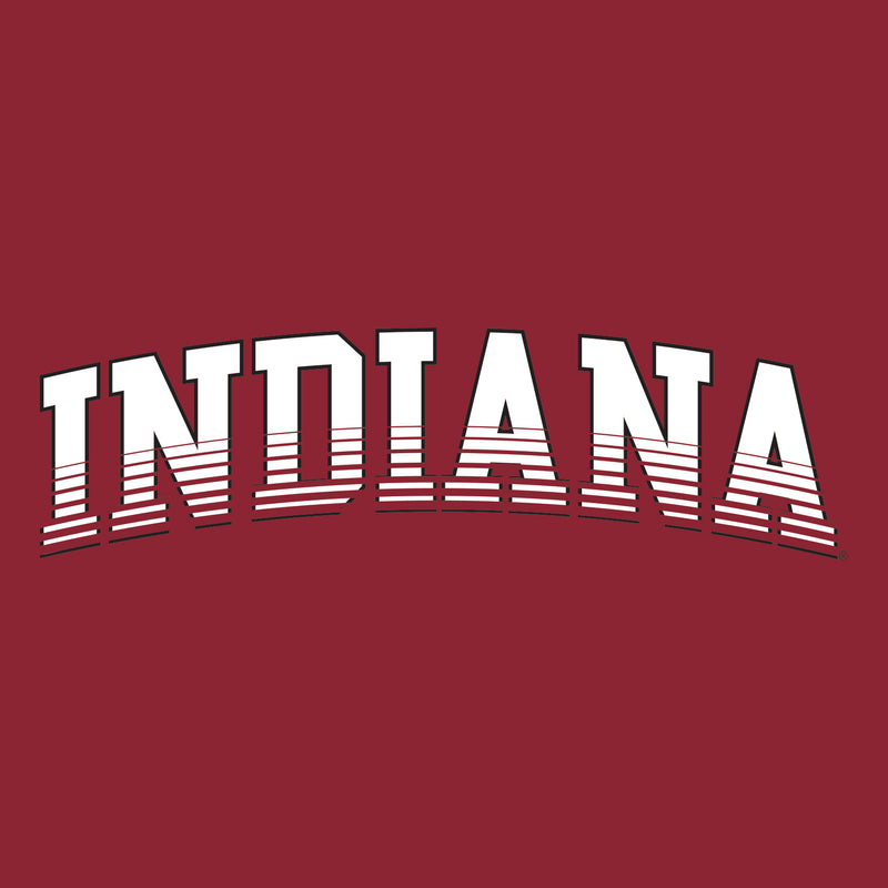 Indiana University Hoosiers Arch Fade Next Level Short Sleeve T-Shirt - Cardinal