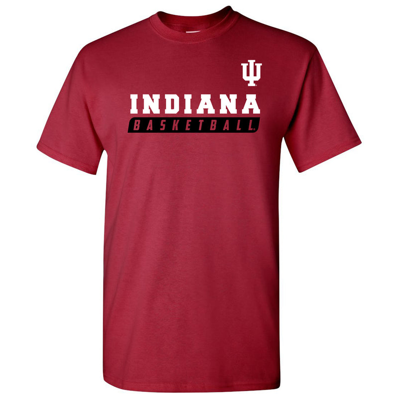 Indiana University Hoosiers Basketball Slant Short Sleeve T-Shirt - Cardinal