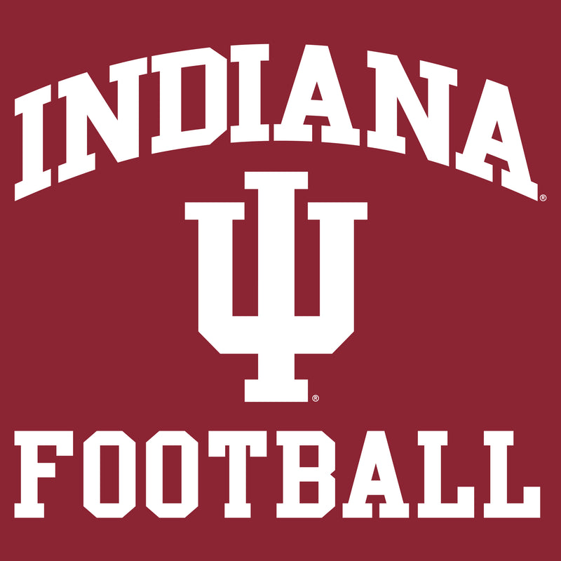 Indiana University Hoosiers Arch Logo Football Hoodie - Cardinal