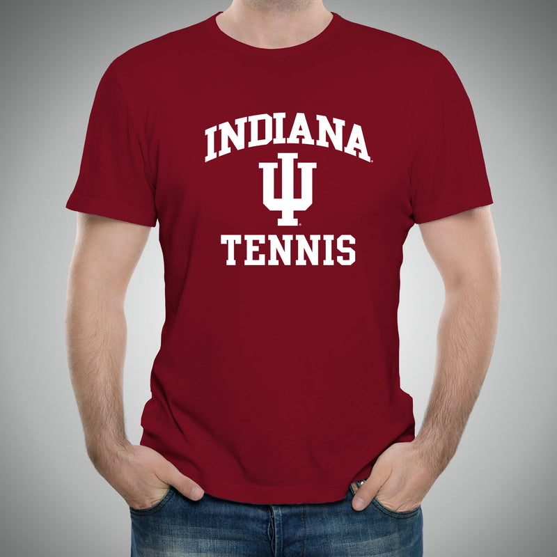 Indiana University Hoosiers Arch Logo Tennis Short Sleeve T Shirt - Cardinal