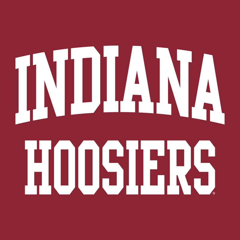 Indiana University Hoosiers Front Back Print Heavy Blend Hoodie - Cardinal