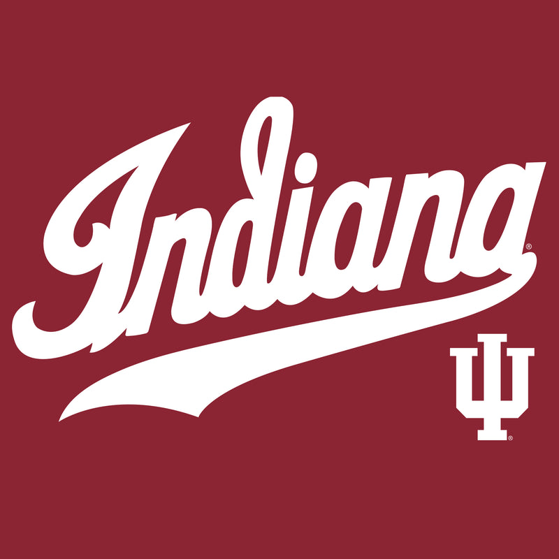 Indiana University Hoosiers Baseball Jersey Script Short Sleeve T-Shirt - Cardinal