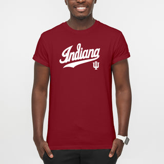 Indiana University Hoosiers Baseball Jersey Script Short Sleeve T-Shirt - Cardinal