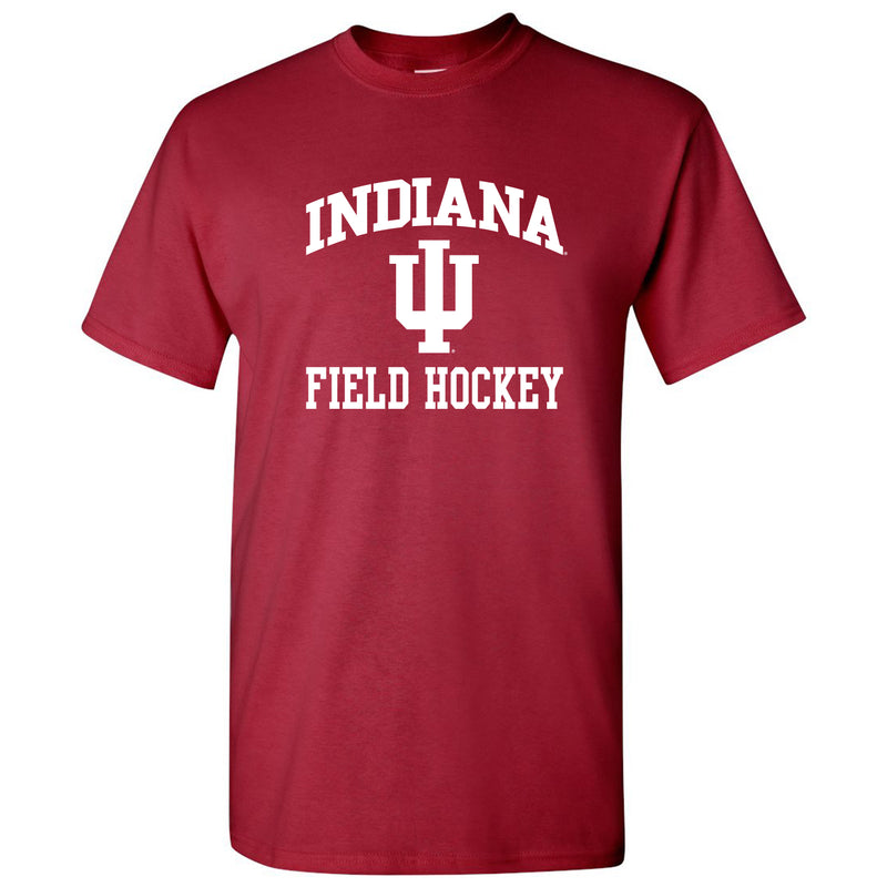 Indiana University Hoosiers Arch Logo Field Hockey Short Sleeve T Shirt - Cardinal