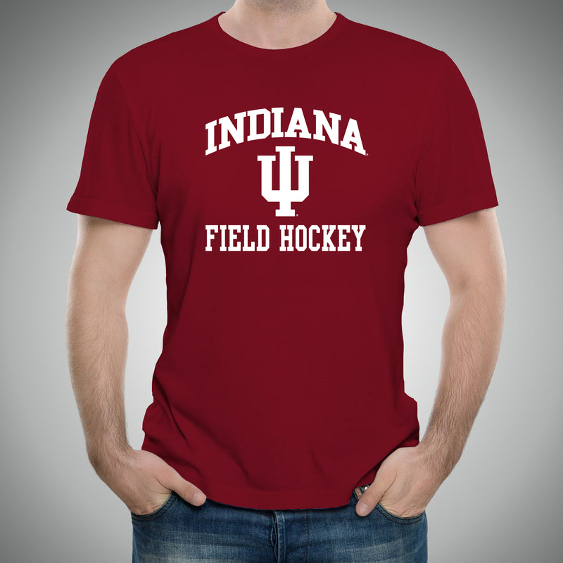 Indiana University Hoosiers Arch Logo Field Hockey Short Sleeve T Shirt - Cardinal