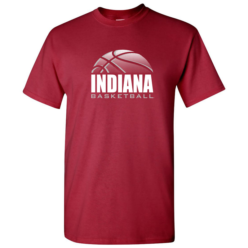 Indiana University Hoosiers Basketball Shadow Short Sleeve T Shirt - Cardinal