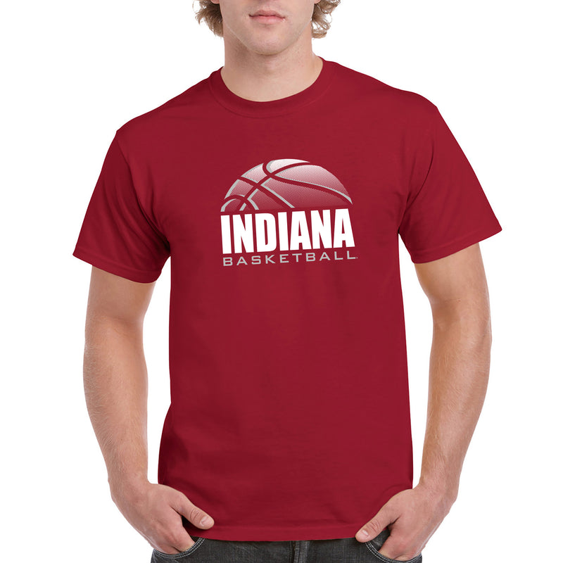 Indiana University Hoosiers Basketball Shadow Short Sleeve T Shirt - Cardinal