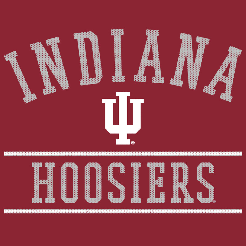 Indiana University Hoosiers Mesh Arch Heavy Blend Hoodie - Cardinal