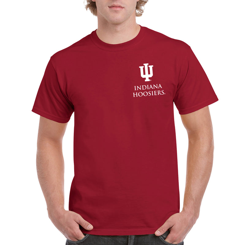 Indiana University Hoosiers Classic Circle Short Sleeve T Shirt - Cardinal