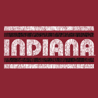 Indiana University Hoosiers Retro Underline Short Sleeve T Shirt - Cardinal