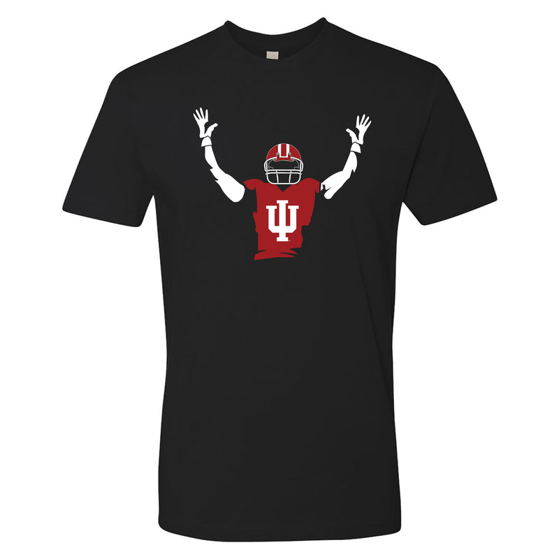 Indiana Football Trident Pose NLA T Shirt - Black