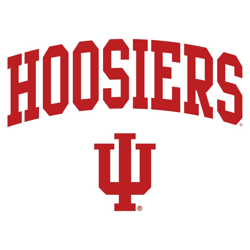 Indiana University Hoosiers Mascot Arch Logo Short Sleeve T Shirt - White