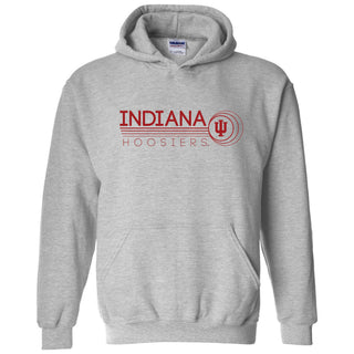 Indiana University Hoosiers Logo Ping Heavy Blend Hoodie - Sport Grey