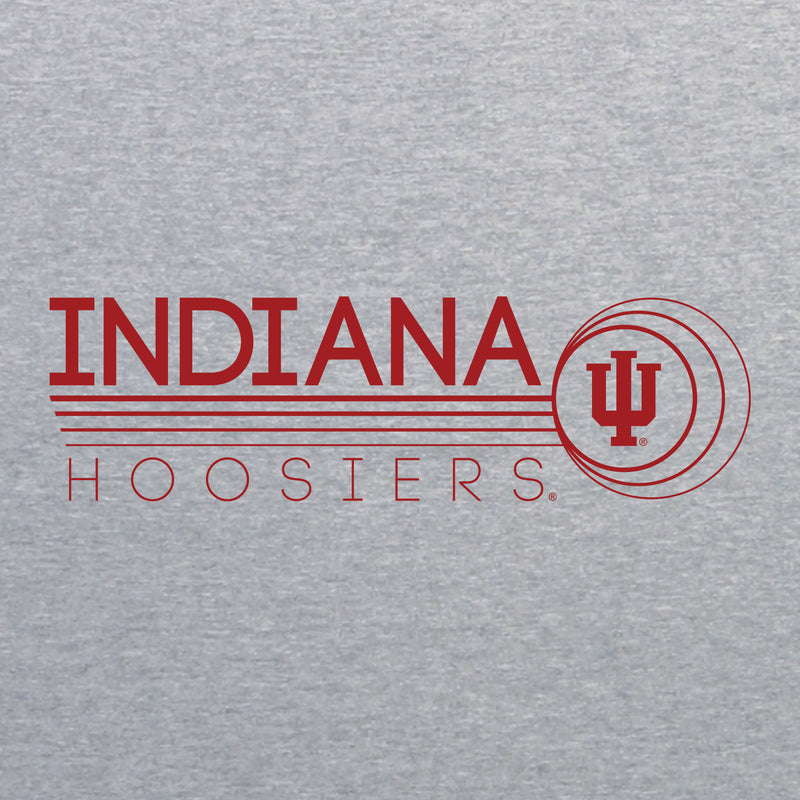 Indiana University Hoosiers Logo Ping Heavy Blend Hoodie - Sport Grey