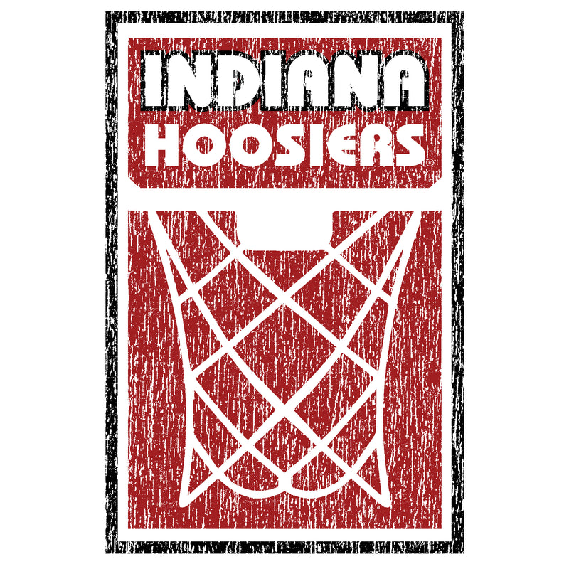 Indiana University Hoosiers Basketball Net Block T Shirt - White