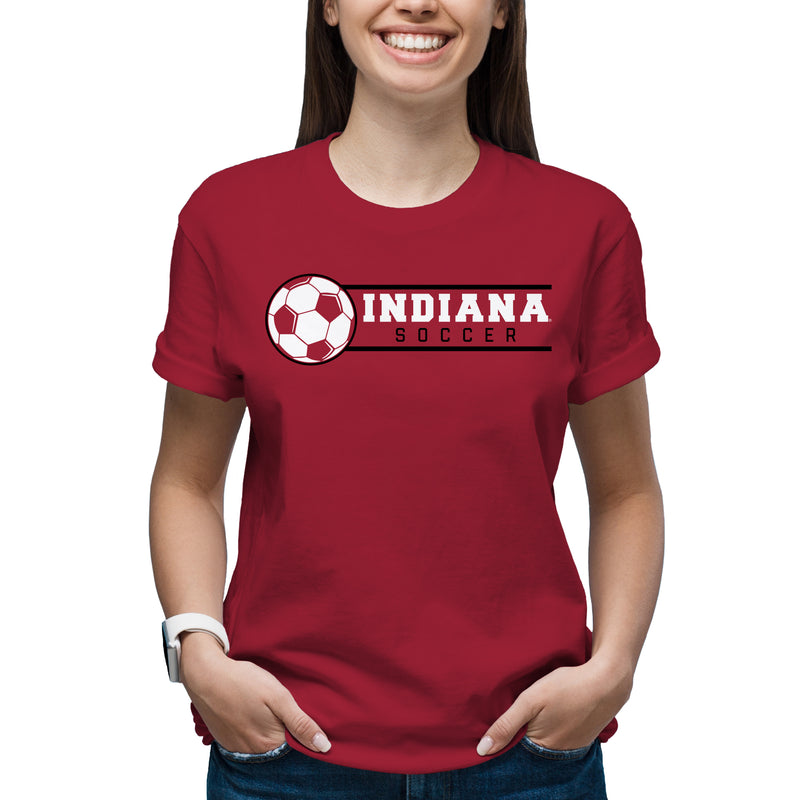 Indiana Hoosiers Soccer Spotlight T Shirt - Cardinal