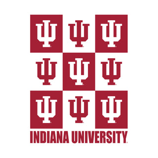 Indiana Hoosiers Checkerbox Crewneck Sweatshirt - White