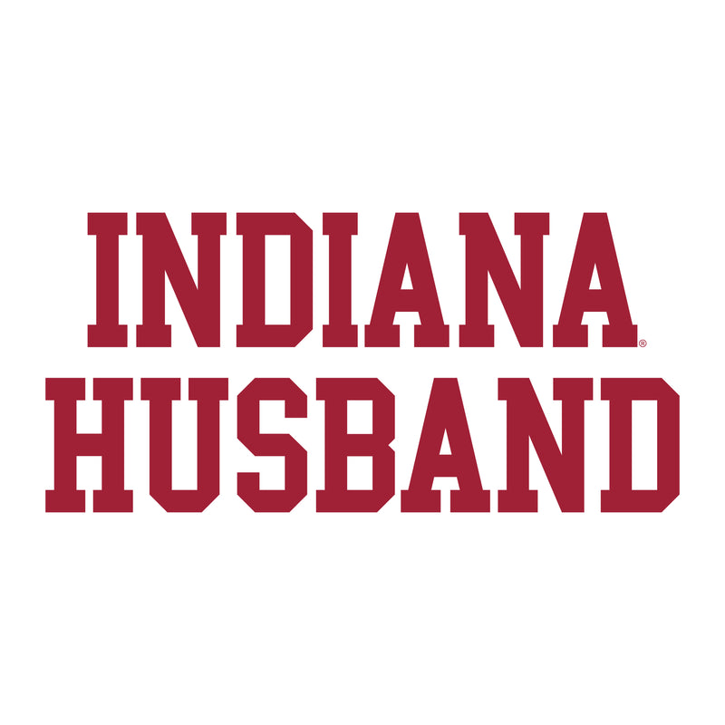Indiana Hoosiers Basic Block Husband T Shirt - White