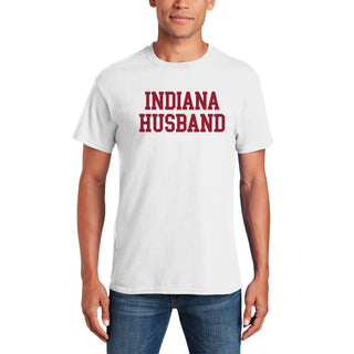 Indiana Hoosiers Basic Block Husband T Shirt - White