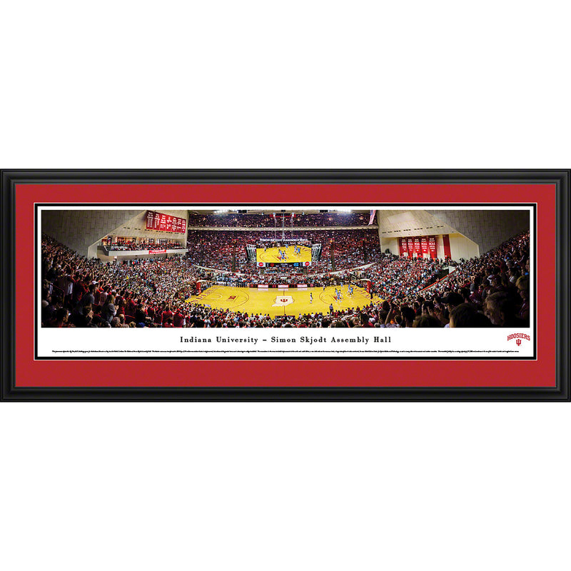 Indiana University Hoosiers Basketball Assembly Hall Panorama - Deluxe Frame