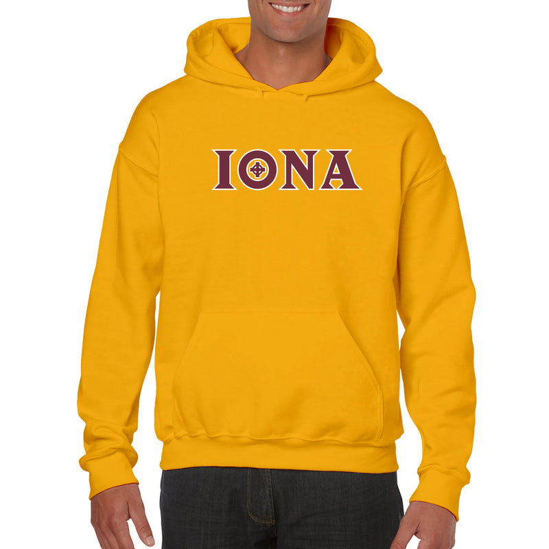 Iona University Gaels Secondary Logo Heavy Blend Hoodie - Gold
