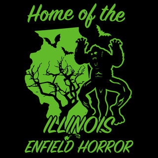 Illinois Enfield Horror Cryptid T-Shirt - Black