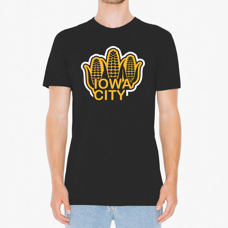 Iowa City Corn Next Level Short Sleeve T Shirt - Vintage Black