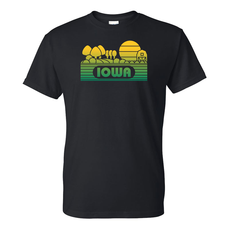 Iowa Groovy Sunset T-Shirt - Black