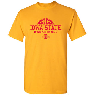 Iowa State University Cyclones Basketball Hype Short Sleeve T Shirt - Gold