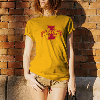 Iowa State University Cyclones Logo T Shirt - Gold