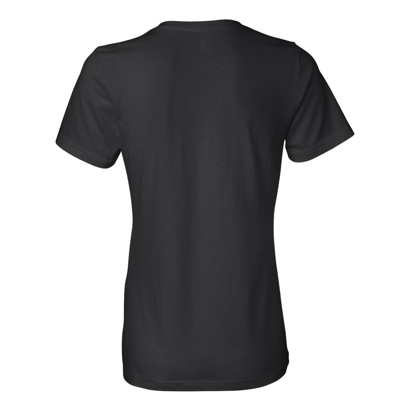 University of Iowa Hawkeyes Tail Script Anvil Womens Short Sleeve T Shirt - Black