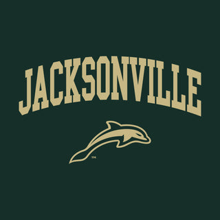 Jacksonville University Dolphins Arch Logo Cotton T-Shirt - Forest