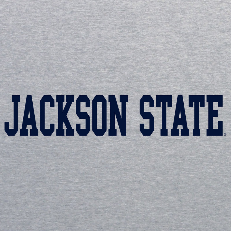 Jackson State Tigers Basic Block T Shirt - Sport Grey