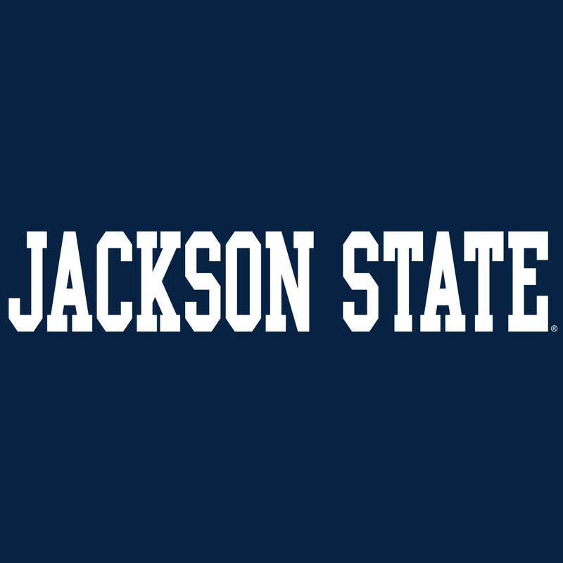 Jackson State Tigers Basic Block Youth T Shirt - Navy
