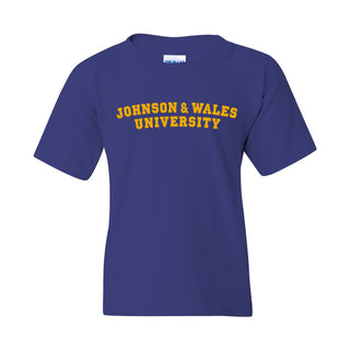 Johnson & Wales University Wildcats Basic Block Youth Short Sleeve T Shirt - Cobalt
