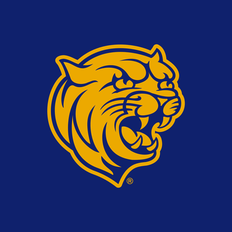 Johnson & Wales University Wildcats Primary Logo Short Sleeve T Shirt - Cobalt
