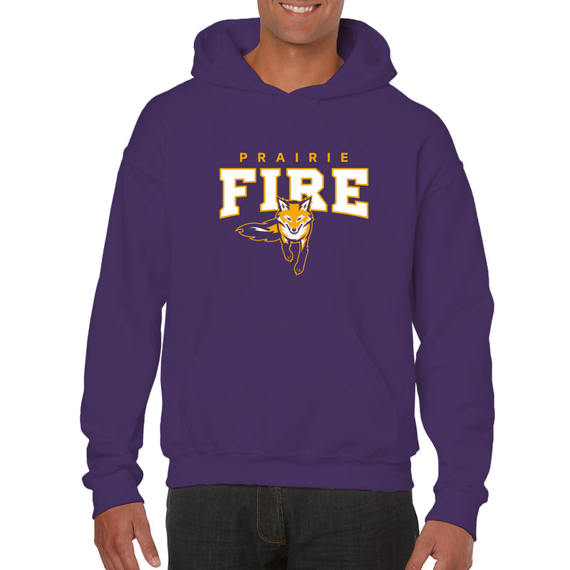Knox College Prairie Fire Arch Logo Hoodie - Purple