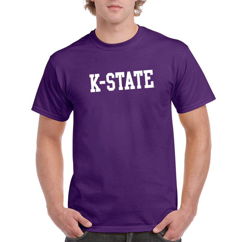 Kansas State University Wildcats Basic Block Cotton T-Shirt - Purple