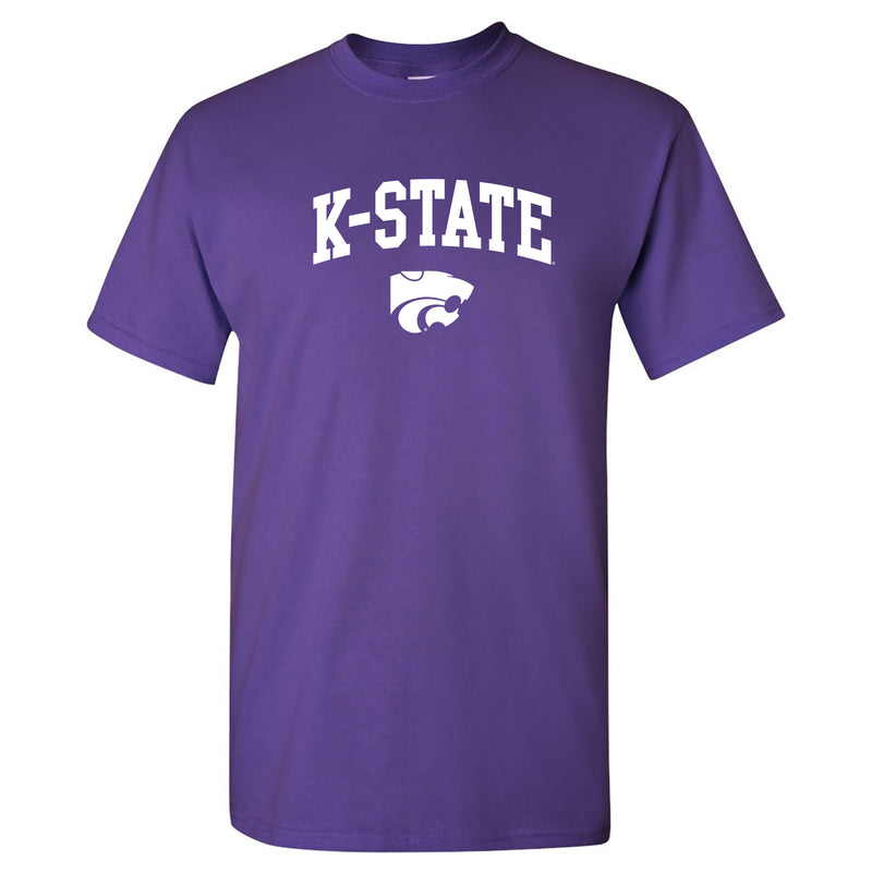 Kansas State University Wildcats Arch Logo Cotton T-Shirt - Purple