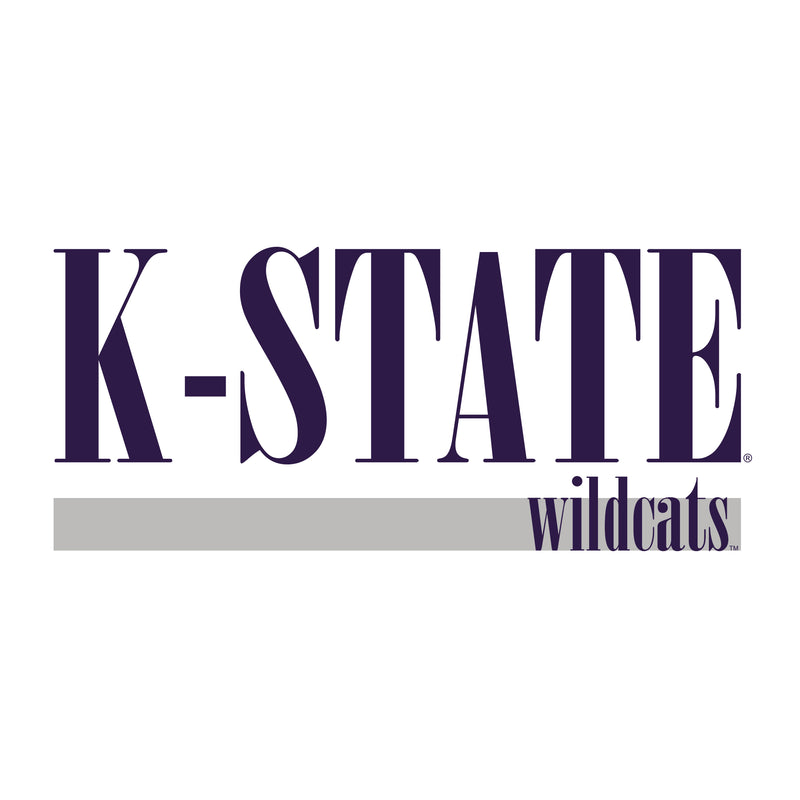 Kansas State University Wildcats Boldline Basic Cotton Tank Top - White
