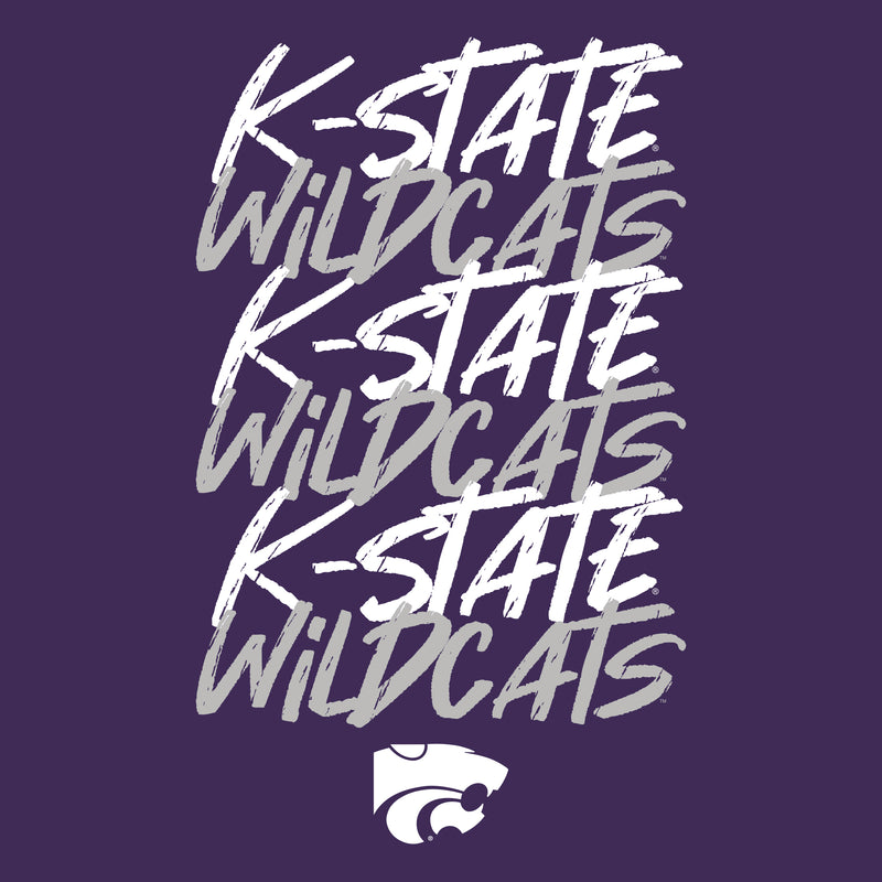 Kansas State Marker Repeat T-Shirt - Purple