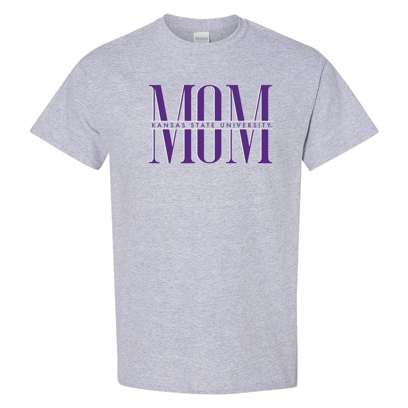 Kansas State Classic Mom T-Shirt - Sport Grey