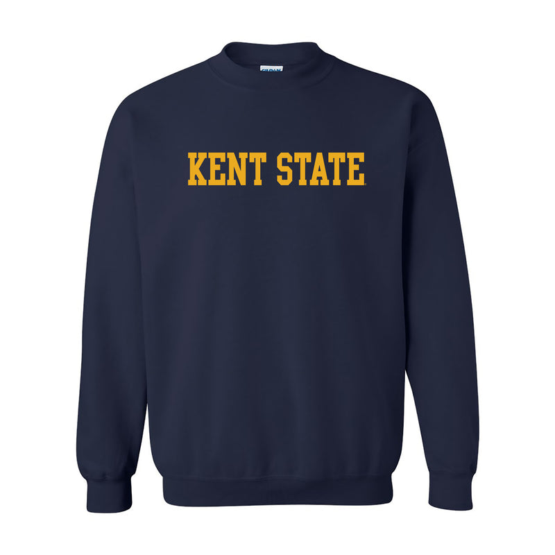 Kent State University Golden Flashes Basic Block Crewneck Sweatshirt - Navy