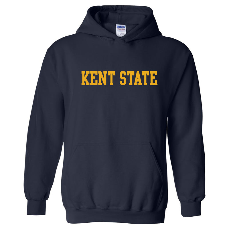 Kent State University Golden Flashes Basic Block Heavy Blend Hoodie - Navy