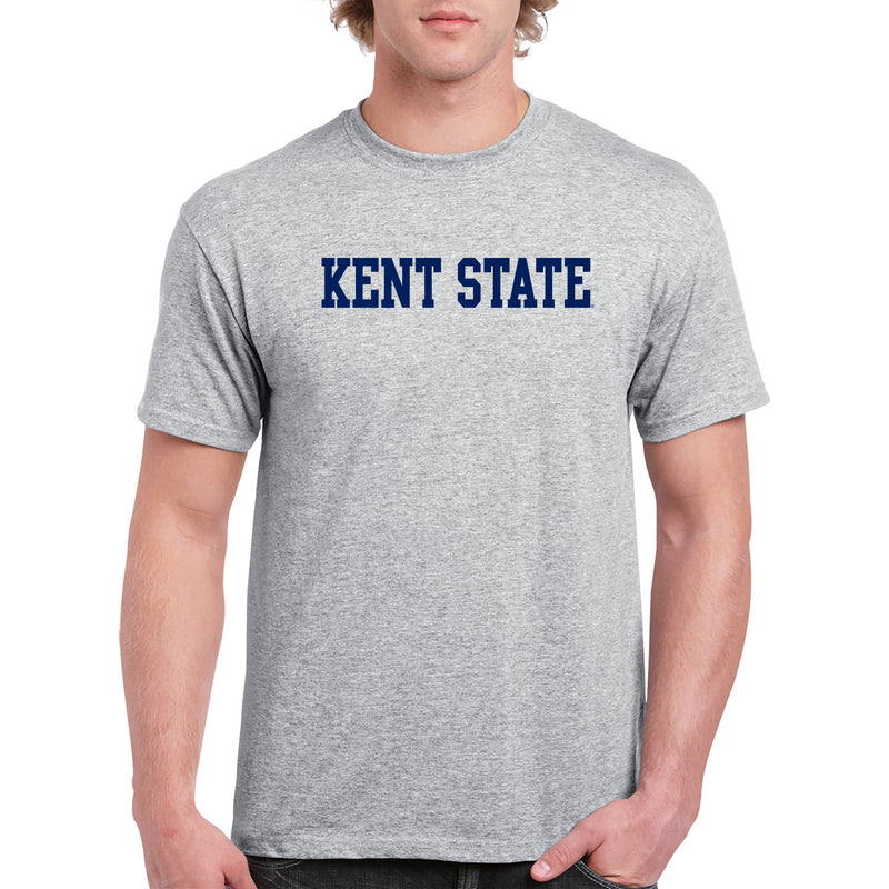 Kent State Golden Flashes Basic Block T Shirt - Sport Grey