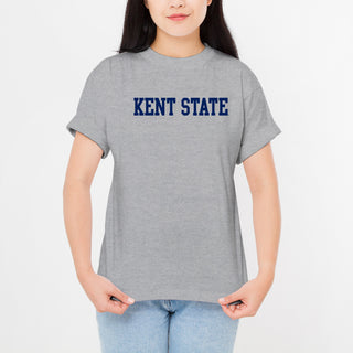 Kent State Golden Flashes Basic Block T Shirt - Sport Grey