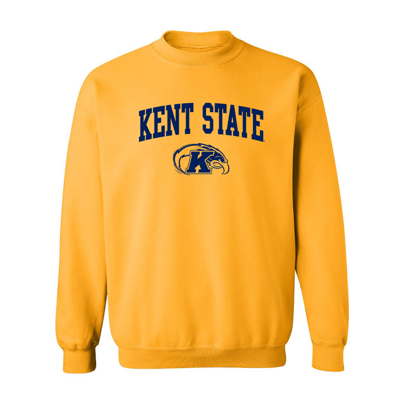 Kent State Golden Flashes Arch Logo Crewneck Sweatshirt - Gold