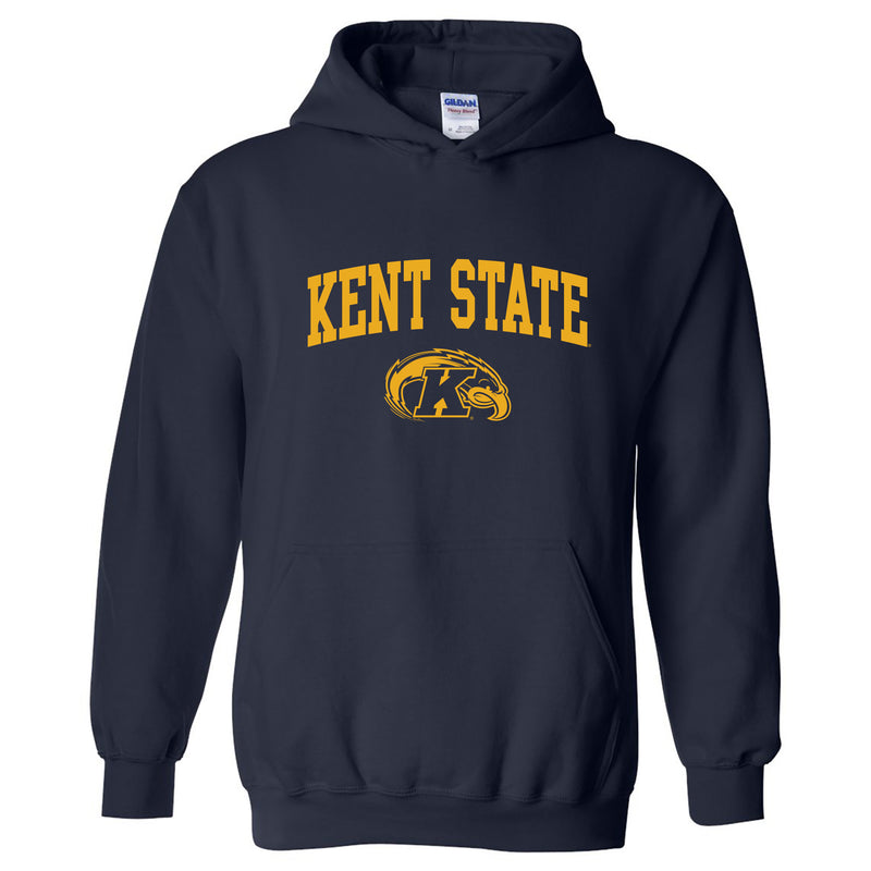 Kent State University Golden Flashes Arch Logo Heavy Blend Hoodie - Navy