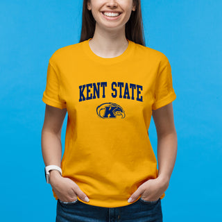 Kent State Golden Flashes Arch Logo T Shirt - Gold